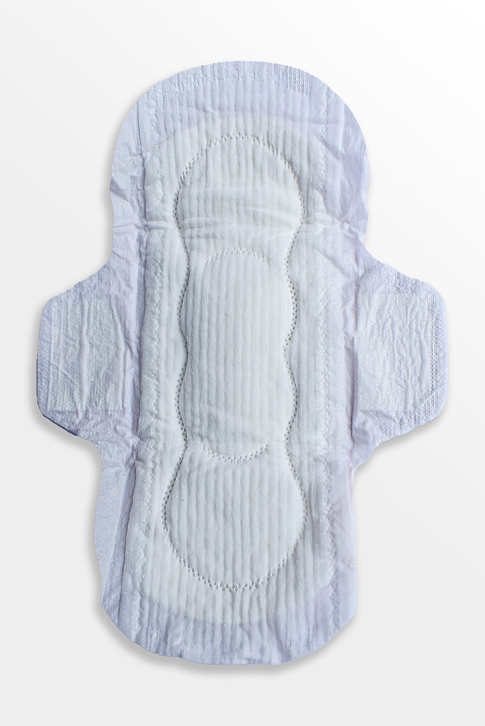Sanitary pad displayed on a white background